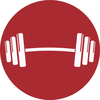 red circle barbell