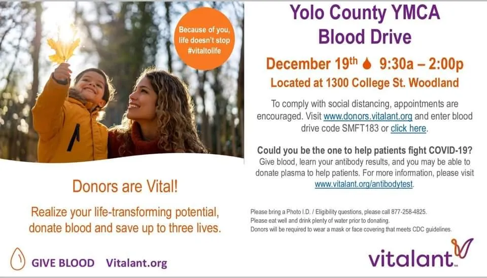 Yolo County YMCA Community Blood Drive