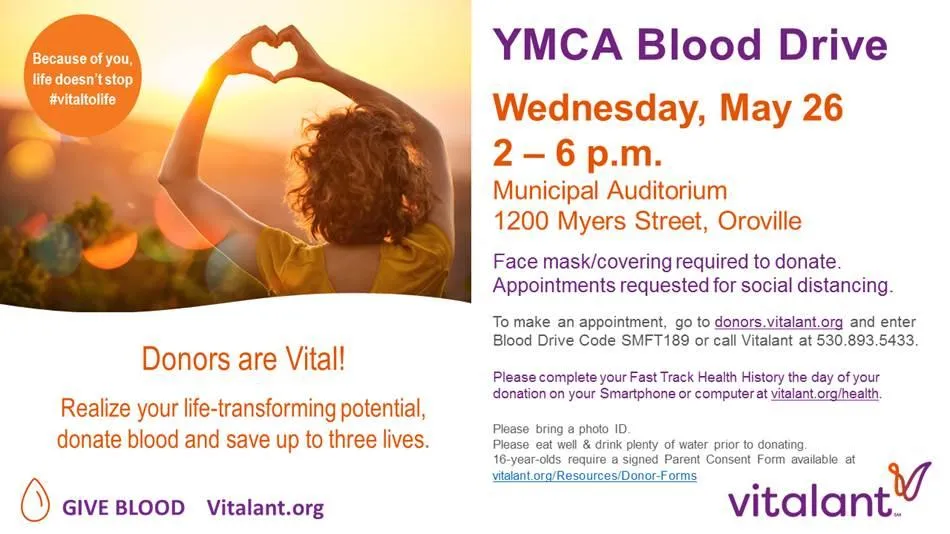 Oroville YMCA Blood Drive