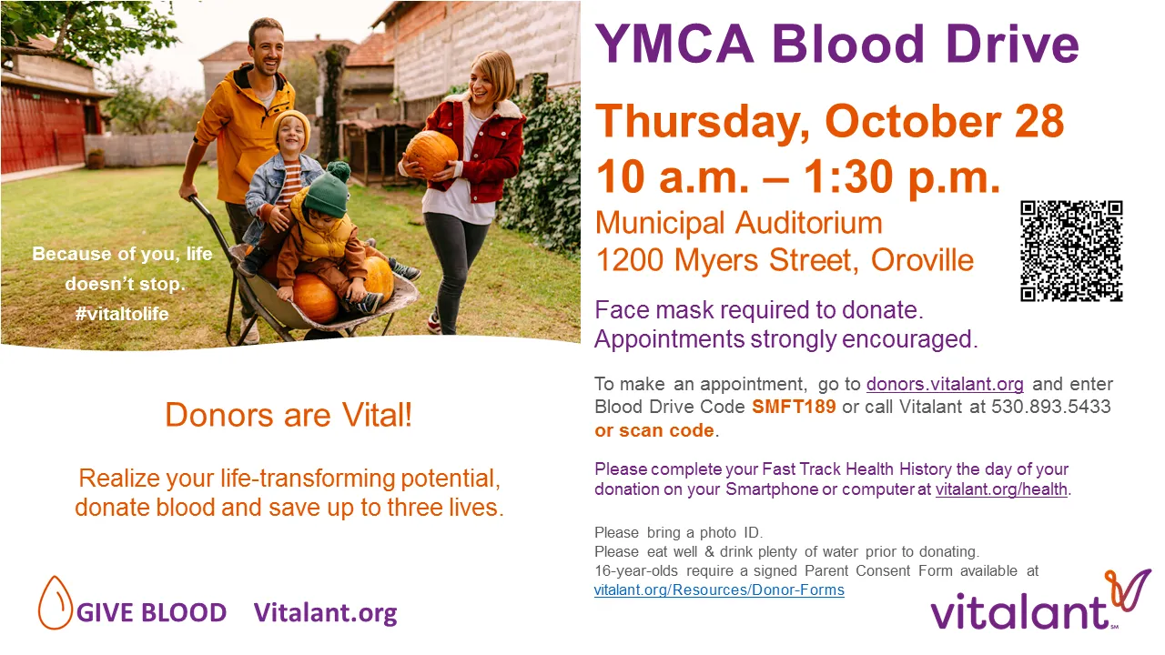 Oroville YMCA Blood Drive