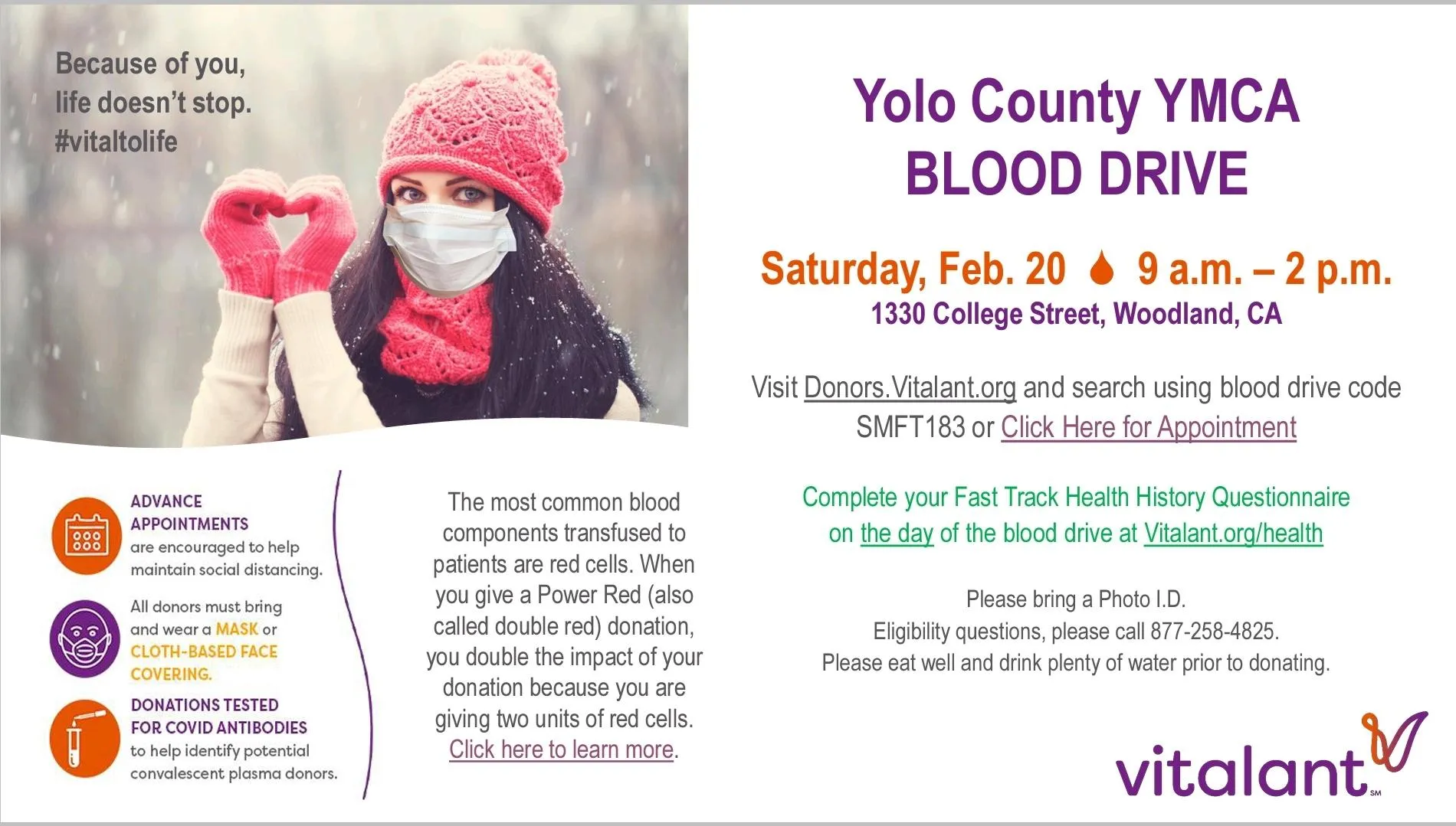 Yolo County YMCA Blood Drive